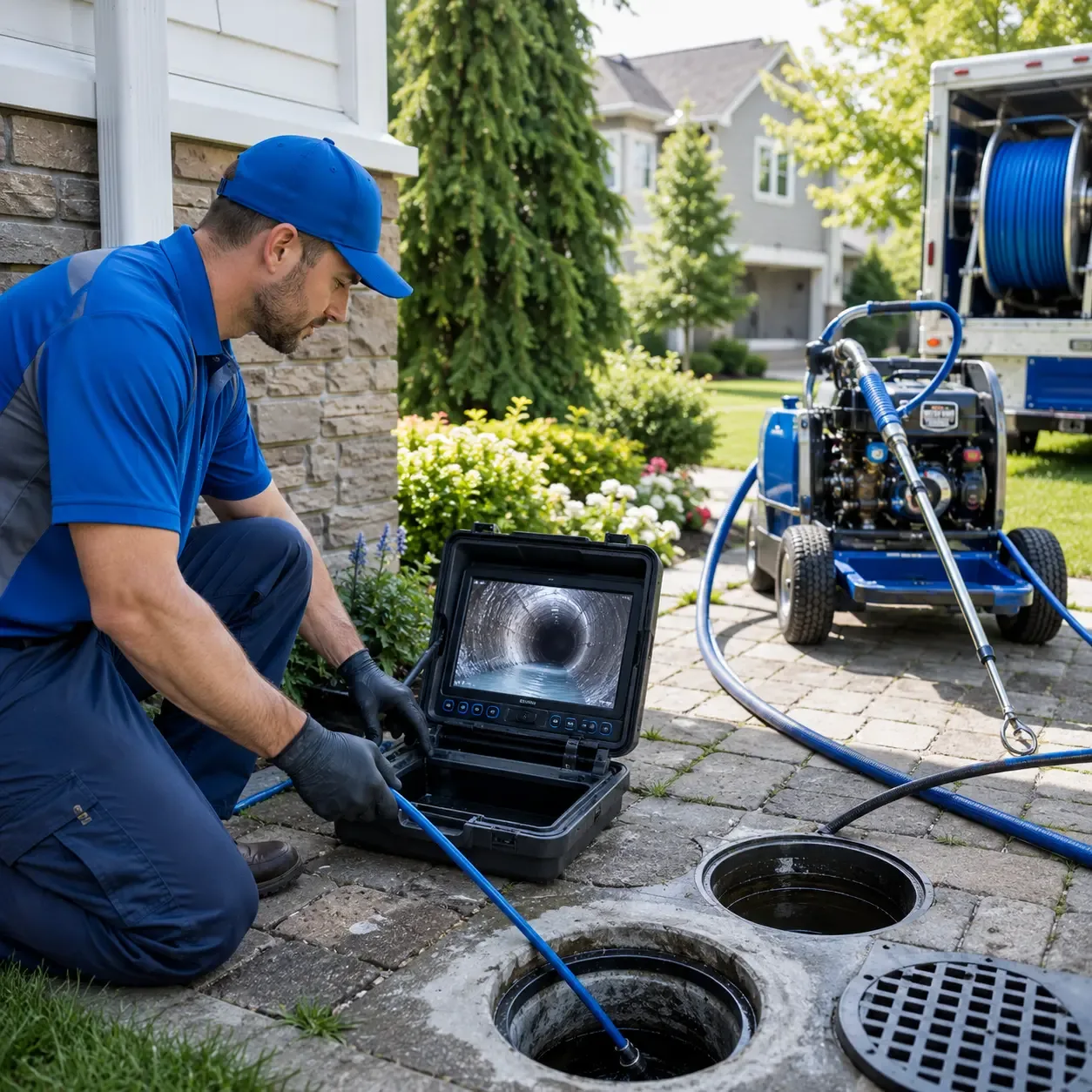Outdoor drain cleaning professionals serving Brookline, NH